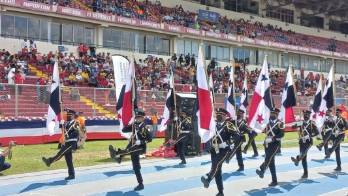 Bandas escolares se lucieron en la celebración del Día de los Símbolos Patrios&nbsp;
