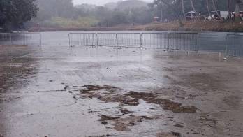 Cierre temporal del balneario.