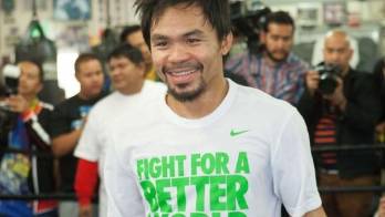 Pacquiao se prepara en el Wild Card de Los Ángeles.