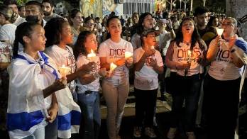 Comunidad evangélica realizó una manifestación en apoyo a Israel&nbsp;