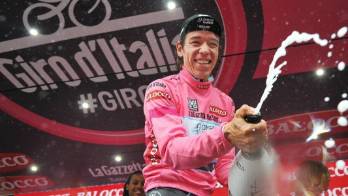Rigoberto Urán se vistió de rosa.