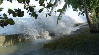 Fuertes oleajes en Chiriquí.