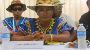 Silvia Carrera, cacica destituida el pasado viernes en un Congreso General.