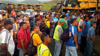 Obreros del proyecto PAC- 4 cumplen hoy 4 días de paro.