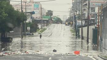 Ayer se registraron calles inundadas en la ciudad de Panamá.