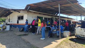 Centro de acopio en Veraguas, tras sismo en Panamá.