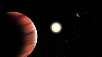 Recreación artística del sistema exoplanetario TOI-201. Imagen facilitada por el IAC.