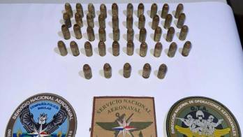 Las municiones fueron puestas a disposición de las autoridades competentes.