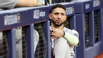 El panameño José Caballero fue titular en el tercer partido ante Tampa Bay, pero los Yankees quedaron eliminados.