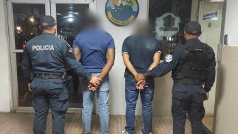 Dos hombres fueron aprehendidos en un punto de control en Panamá Oeste.