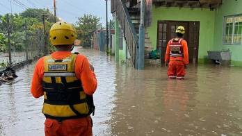 Este jueves se registraron inundaciones en Bocas del Toro, producto del mal tiempo que azota esa área.