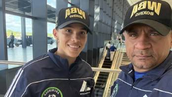 Nataly Delgado viajando a Nicaragua