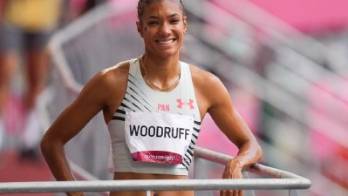 Gianna woodruff terminó en el séptimo puesto en la final de los 400 metros vallas