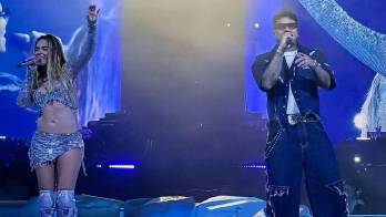 La ‘Bichota’ invitó al panameño a su concierto y, por primera vez, ambos interpretaron en vivo el tema que los tiene nominados al Latin Grammy 2026.