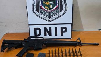 Arma encontrada por las autoridades.