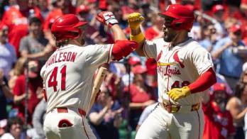 Iván Herrera celebrando el contacto.