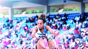 Venía de lograr bronce en los Centroamericanos y ahora se baña de oro con un gran salto de 6.46 m.