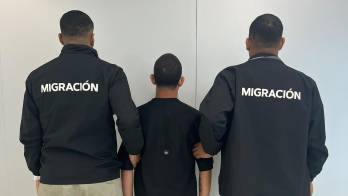 Momentos de la detención del viajero.
