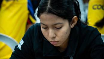 Ashley Castillo, durante la competencia.