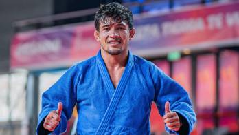 Ronal González después del combate.