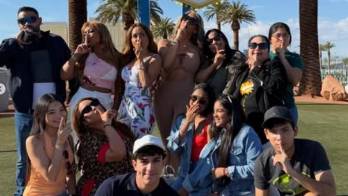 Sandra Sandoval disfruta de unos días de vacaciones en Las Vegas junto a su familia