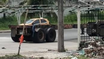 El accidente provocó congestionamiento en los alrededores de los Cuatro Altos y la entrada hacia France Field.