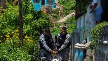 Unidades policiales auxiliaron al perro herido por arma de fuego tras un ataque armado en Sinaí, en medio de la creciente violencia en San Miguelito.