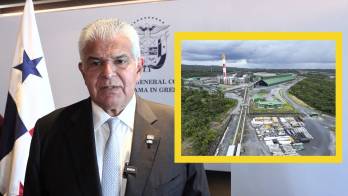 Presidente José Raúl Mulino al momento de dar el anuncio, este jueves 4 de junio.