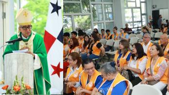 Misa oficiada por el arzobispo de Panamá.