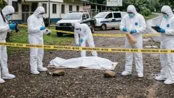 Al sitio acudió personal del Ministerio Público para llevar a cabo el levantamiento del cadáver