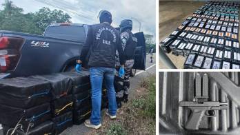 Los pararon en Chiriquí con más de una tonelada de droga: carros iban en dirección a Costa Rica [VIDEO]