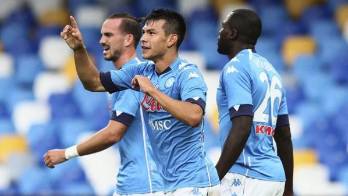 La plantilla del Nápoles termina el confinamiento