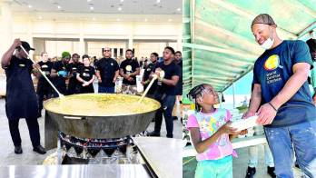 Panameño participa en entrega masiva de alimentos en Jamaica