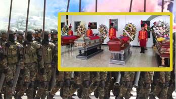 Ejército venezolano realiza funeral de 24 soldados caídos en la captura de Maduro