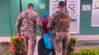 El ladrón fue trasladado de inmediato a la base de Senafront en Puerto Armuelles