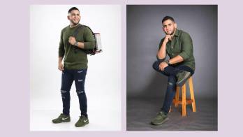 La trayectoria de Dionis en la música típica no es nueva. Hijo de un acordeonista y de una cantante.