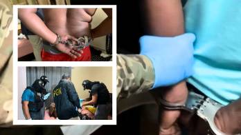 Agentes de varios estamentos de Seguridad participaron en los 10 allanamientos esta madrugada.