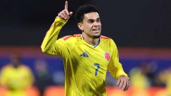 El atacante colombiano Luis Díaz, una de las grandes figuras de los ‘cafeteros’, podría ser titular.