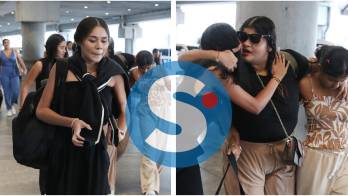 A su llegada evitaron dar declaraciones a los medios.