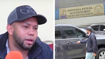 Alejandro Torres no dio declaraciones a los medios, a su salida ayer del Sistema Penal Acusatorio en La Chorrera.