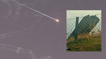 Misil fue neutralizado sobre el Mediterráneo oriental y los fragmentos cayeron en el extremo sur del país.