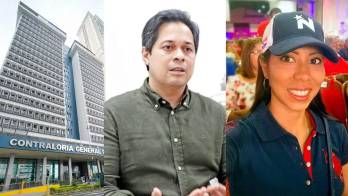 Exfuncionarios Publio De Gracia y Nadia Del Río.
