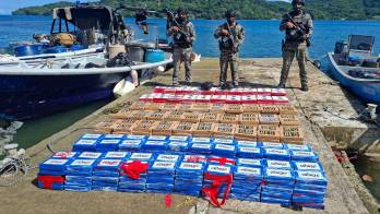 La Policía Nacional informó que en menos de 8 horas ha incautado 1.21 de toneladas de drogas en el país.