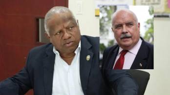 Eldis Barnes Molinar (i) y Miguel Antonio Bernal (d).