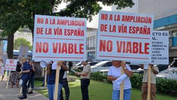Los manifestantes sostienen que la intervención de esta importante vía tendría impactos negativos.