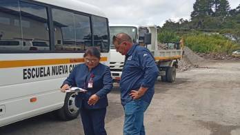 Como parte de las medidas adoptadas, se mantuvo la retención del autobús.