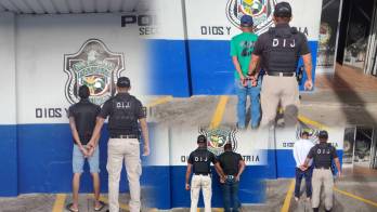 Cinco personas fueron aprehendidas en distintos sectores de Colón durante operativos contra diversas actividades delictivas.