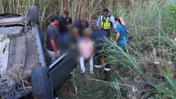 Los afectaados presentaban heridas en el rostro.