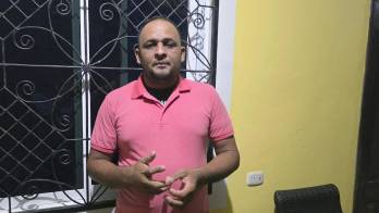 Nelson Portillo, padre de Nelson Davián Portillo de catorce años, uno de los tres hondureños fallecidos hallados en el vagón de un tren en Laredo.