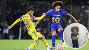 El hijo mayor de Adalberto Carrasquilla comienza a destacar en la cantera de Pumas mientras su padre se consolida como figura del primer equipo.